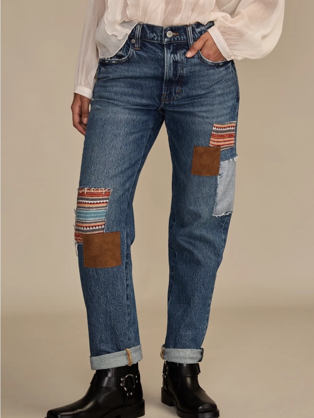 Lucky Brand NWT Lucky Legend Mid Rise Relaxed Straight Boy Jean Sz 25R